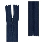 Ziper Imp Nylon Invisivel Zf 40 Cm C/10 Cor 318 - Azul Marinho
