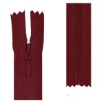 Ziper Imp Nylon Invisivel Zf 40 Cm C/10 Cor 520 - Vermelho Esc