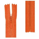 Ziper Imp Nylon Invisivel Zf 40 Cm C/10 Cor 523 - Laranja