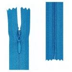 Ziper Imp Nylon Invisivel Zf 40 Cm C/10 Cor 550 - Azul Pavao