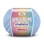Linha Circulo Amigurumi Chenille 110M Cor 2012 - Azul-Candy
