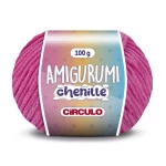 Linha Circulo Amigurumi Chenille 110M Cor 3182 - Pitaya