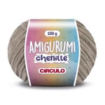 Linha Circulo Amigurumi Chenille 110M Cor 7066 - Pedra Quente