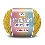 Linha Circulo Amigurumi Chenille 110M Cor 7069 - Mostarda