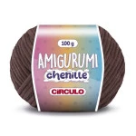 Linha Circulo Amigurumi Chenille 110M Cor 7569 - Brigadeiro