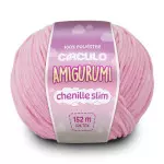 Linha Circulo Amigurumi Chenille Sli152M Cor 3131 - Chiclete