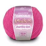 Linha Circulo Amigurumi Chenille Sli152M Cor 3182 - Pitaya