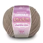 Linha Circulo Amigurumi Chenille Sli152M Cor 7066 - Pedra Quente