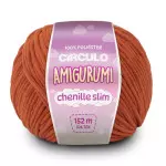 Linha Circulo Amigurumi Chenille Sli152M Cor 7529 - Terracota
