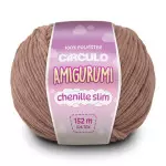 Linha Circulo Amigurumi Chenille Sli152M Cor 7567 - Cacau