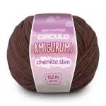 Linha Circulo Amigurumi Chenille Sli152M Cor 7569 - Brigadeiro