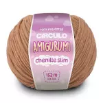 Linha Circulo Amigurumi Chenille Sli152M Cor 7713 - Lenha