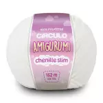 Linha Circulo Amigurumi Chenille Sli152M Cor 8176 - Off-White