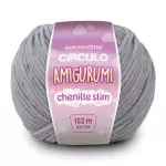 Linha Circulo Amigurumi Chenille Sli152M Cor 8212 - Cromado
