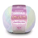 Linha Circulo Amigurumi Chenille Sli152M Cor 9085 - Pipoca Doce