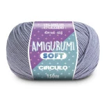 Linha Circulo Amigurumi Soft 150M Cor 2198 - Fumaca