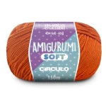Linha Circulo Amigurumi Soft 150M Cor 4456 - Laranja