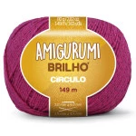 Linha Circulo Amigurumi Brilho 149M Cor 3754 Rosa Pink
