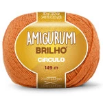 Linha Circulo Amigurumi Brilho 149M Cor 4456 Laranja