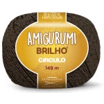 Linha Circulo Amigurumi Brilho 149M Cor 7569 Brigadeiro