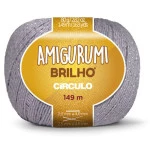 Linha Circulo Amigurumi Brilho 149M Cor 8008 Pedreira