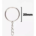 Argola Imp Nybc Chav.C/Corr 20Mm C/100 Cor Niquelado