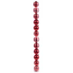 Bola Brilliant Lisa 1005 5Cm C/12 Cor Vermelho