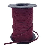 Cordao Artiara Camurca 3Mm C/30M Cor Vinho