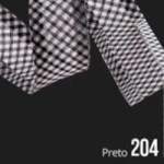 Vies Fechado Cinderela Xadrez 25Mm 20M Cor 204 Preto