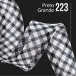 Vies Fechado Cinderela Xadrez 25Mm 20M Cor 223 Preto Gde