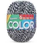 Barbante Supremo Color C/452M Cor 036 Preto-Branco
