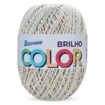 Barbante Supremo Color Brilho 452M Cor 100-2 Cru-Ouro