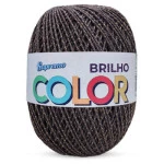 Barbante Supremo Color Brilho 452M Cor 334-2 Chocolate-Ouro