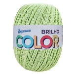 Barbante Supremo Color Brilho 452M Cor 392-1 Verde Abacate-Prata