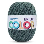 Barbante Supremo Color Brilho 452M Cor 406-2 Verde Soldado-Ouro