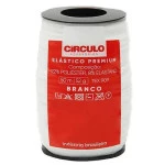 Elastico Circulo Premium 50M Cor Branco