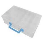 Caixa Nvc Organizadora Multiuso Dupla Cor Transparente