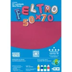 Feltro Santa Fe Blister 180G/M2 50X70Cm Cor 16	Pink