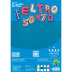 Feltro Santa Fe Blister 180G/M2 50X70Cm Cor 28	Azul Turquesa