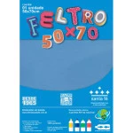 Feltro Santa Fe Blister 180G/M2 50X70Cm Cor 30	Azul Claro
