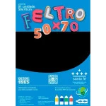 Feltro Santa Fe Blister 180G/M2 50X70Cm Cor 34	Preto