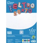 Feltro Santa Fe Blister 180G/M2 50X70Cm Cor 35	Branco