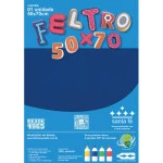 Feltro Santa Fe Blister 180G/M2 50X70Cm Cor 42	Azul Anil