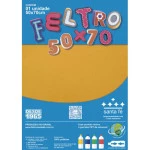 Feltro Santa Fe Blister 180G/M2 50X70Cm Cor 44	Amarelo Ouro