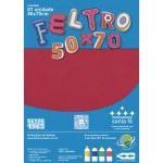 Feltro Santa Fe Blister 180G/M2 50X70Cm Cor 65	Vermelho
