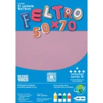 Feltro Santa Fe Blister 180G/M2 50X70Cm Cor 82	Rosa Florenca