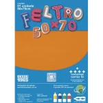 Feltro Santa Fe Blister 180G/M2 50X70Cm Cor 86	Laranja Toscana
