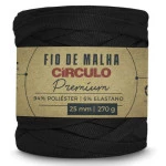 Fio Circulo Malha Premium 25Mm 140M Cor 8990 Preto