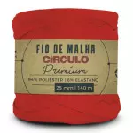 Fio Circulo Malha Premium 25Mm 140M Cor 3559 Tomate