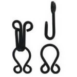 Fecho Metal Gancho Niq/Pt 4/0 4118-9C/36 Acabamento Preto